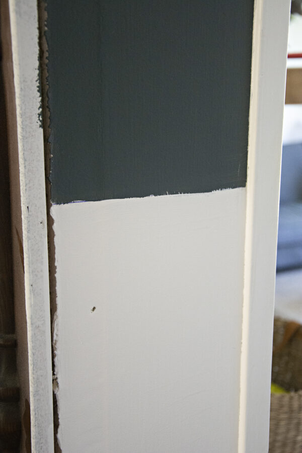 level line for two different paint colors